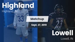 Matchup: Highland  vs. Lowell  2019