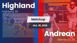Matchup: Highland  vs. Andrean  2019