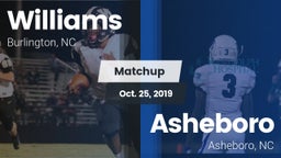 Matchup: Walter M. Williams vs. Asheboro  2019