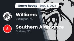 Recap: Williams  vs. Southern Alamance  2021