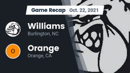 Recap: Williams  vs. Orange  2021