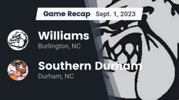 Recap: Williams  vs. Southern Durham  2023