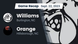 Recap: Williams  vs. Orange  2023