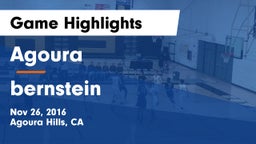 Agoura  vs bernstein Game Highlights - Nov 26, 2016