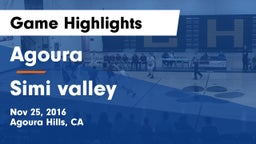 Agoura  vs Simi valley Game Highlights - Nov 25, 2016