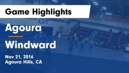 Agoura  vs Windward  Game Highlights - Nov 21, 2016