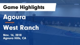 Agoura  vs West Ranch  Game Highlights - Nov. 16, 2018