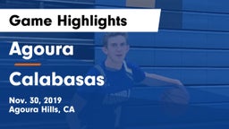 Agoura  vs Calabasas  Game Highlights - Nov. 30, 2019