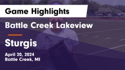 Battle Creek Lakeview  vs Sturgis  Game Highlights - April 20, 2024