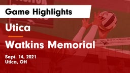 Utica  vs Watkins Memorial  Game Highlights - Sept. 14, 2021