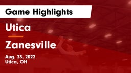 Utica  vs Zanesville  Game Highlights - Aug. 23, 2022