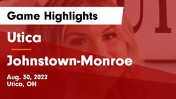 Utica  vs Johnstown-Monroe  Game Highlights - Aug. 30, 2022