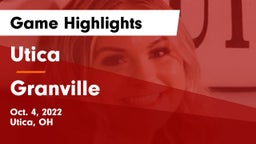 Utica  vs Granville Game Highlights - Oct. 4, 2022