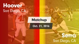 Matchup: Hoover  vs. Serra  2016