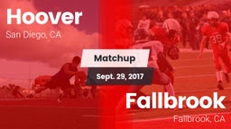 Matchup: Hoover  vs. Fallbrook  2017