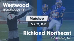 Matchup: Westwood vs. Richland Northeast  2016