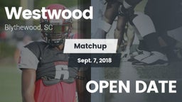 Matchup: Westwood vs. OPEN DATE 2018