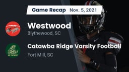 Recap: Westwood  vs. Catawba Ridge Varsity Football 2021