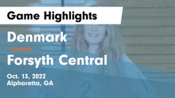 Denmark  vs Forsyth Central  Game Highlights - Oct. 13, 2022