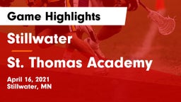Stillwater  vs St. Thomas Academy   Game Highlights - April 16, 2021