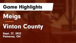 Meigs  vs Vinton County  Game Highlights - Sept. 27, 2022
