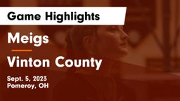 Meigs  vs Vinton County  Game Highlights - Sept. 5, 2023