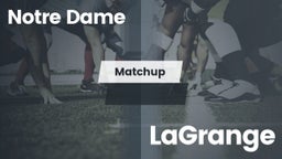Matchup: Notre Dame High vs. LaGrange  2016