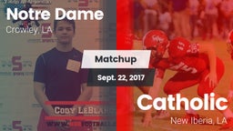 Matchup: Notre Dame High vs. Catholic  2017