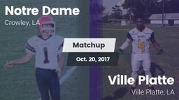 Matchup: Notre Dame High vs. Ville Platte  2017