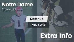 Matchup: Notre Dame High vs. Extra Info 2018
