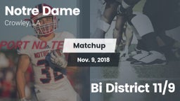 Matchup: Notre Dame High vs. Bi District 11/9 2018