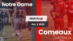 Matchup: Notre Dame High vs. Comeaux  2020