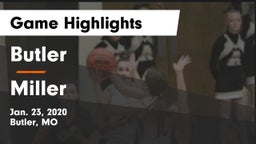 Butler  vs Miller  Game Highlights - Jan. 23, 2020