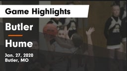 Butler  vs Hume Game Highlights - Jan. 27, 2020