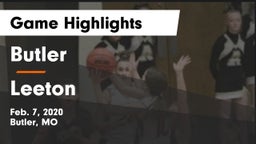 Butler  vs Leeton Game Highlights - Feb. 7, 2020