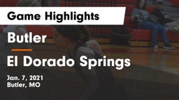 Butler  vs El Dorado Springs  Game Highlights - Jan. 7, 2021