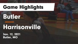 Butler  vs Harrisonville  Game Highlights - Jan. 12, 2021