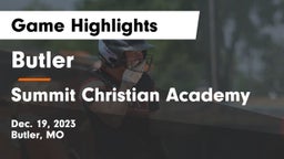 Butler  vs Summit Christian Academy Game Highlights - Dec. 19, 2023