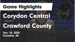 Corydon Central  vs Crawford County  Game Highlights - Jan. 18, 2020