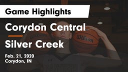 Corydon Central  vs Silver Creek  Game Highlights - Feb. 21, 2020