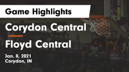 Corydon Central  vs Floyd Central  Game Highlights - Jan. 8, 2021
