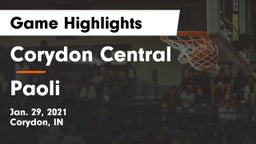 Corydon Central  vs Paoli  Game Highlights - Jan. 29, 2021