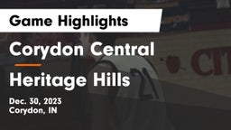 Corydon Central  vs Heritage Hills  Game Highlights - Dec. 30, 2023