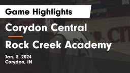 Corydon Central  vs Rock Creek Academy  Game Highlights - Jan. 3, 2024