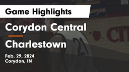Corydon Central  vs Charlestown  Game Highlights - Feb. 29, 2024