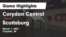 Corydon Central  vs Scottsburg  Game Highlights - March 1, 2024
