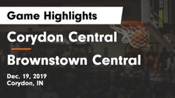 Corydon Central  vs Brownstown Central  Game Highlights - Dec. 19, 2019