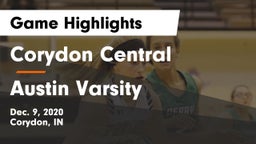 Corydon Central  vs Austin Varsity Game Highlights - Dec. 9, 2020