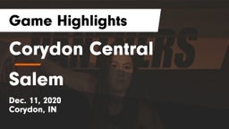 Corydon Central  vs Salem  Game Highlights - Dec. 11, 2020