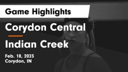 Corydon Central  vs Indian Creek  Game Highlights - Feb. 18, 2023